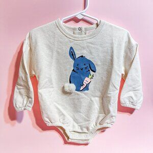 Wonder Nation Long Sleeve Girl's Easter Onsie (6-9 Months)